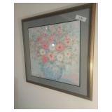 Framed Floral Print Signed by Lanny Barnard