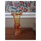 Amber German Lead Crystal Vase