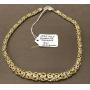 14K yellow gold Byzantine necklace