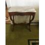 Marble Top Walnut Occassional Table