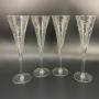 4 Princess House Heritage Pattern Champagne Flutes