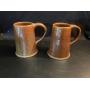 2 Large Browns Pottery Mugs,Arden NC