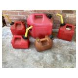 Gasoline Cans in Different Sizes