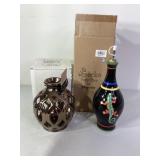 Gecko Decanter & Candle Vase Original Boxes