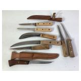 Vintage Fish and Kitchen Knives