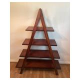 Vintage Mahogany Ladder Shelf