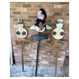 Vintage Holiday Wood Outdoor Decorations