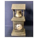 Vintage Metal Clock with Bell Tower