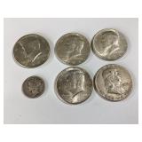 Vintage UNited Staes Silver Coin Lot