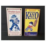 Cracker Jack & Kayo Chocolate  Porcelain Signs