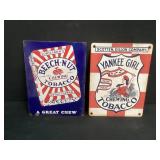 Beech-Nut & Yankee Girl Tobacco Porcelain Signs