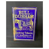 Bull Durham Smoking Tobacco Porcelain Sign