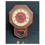 Vintage Lucky Strike Tobacco Clock