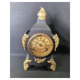 Vintage Ansonia Metal Mantel Clock