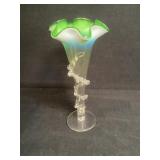 Fenton Style Art Glass Vase