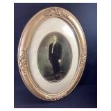 Vintage Oval Curve Glass Frame with Picture