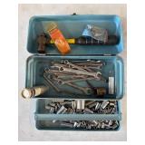 Metal Toolbox With Assorted Tools