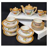 Japanese Hand-Painted Ceramic Tea Set