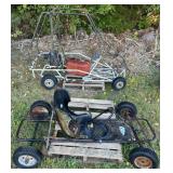 Metal Go-Kart Frames with Wheels, Parts