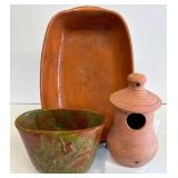 Handcrafted Ceramic Pottery Pieces, Bird House