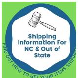 Shipping For NC & Out of State