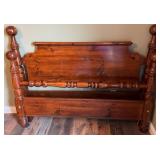 Vintage Solid Wood Cannonball Style Queen? Bed