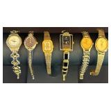 Vintage Goidtone Womens Wrist Watches