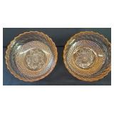 Vintage Pink Depression Glass Serving Bowls