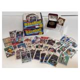 1988 Fleer Baseball Cards & Mantle Coin