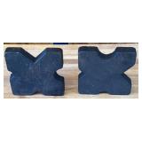 Cast Iron X-Shape Industrial Blocks