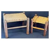 Rustic Wood Foot Stools