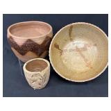Three Stoneware Vessels