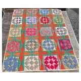 Vintage Hand Made Patch Work Quilt