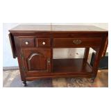 Vintage Drop-Leaf Server Table, Read