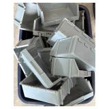 Gray Industrial Plastic Storage Bins