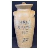 R.E. Albright Haw River N.C. Pottery Churn