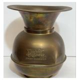 Vintage Union Pacific Railroad Brass Spittoon