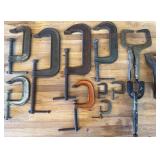 Vintage Craftsman C-Clamps, Vice Grips & More