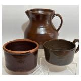 Handcrafted Glazed Pottery Vessels