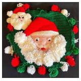 Handcrafted Santa Claus Yarn Toilet & Knob Cover