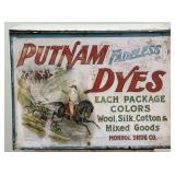 Antique Putnam Fadeless Dyes Metal Cabinet