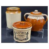 McCoy Cookie Jar, Mortar Blue Advert Crock, More