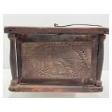 Rare Antique Punched Tin Foot Warmer