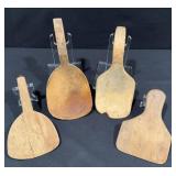 Antique Primitive Wooden Butter Pads
