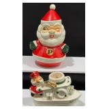 1960s Holt Howard Winking Santa Shaker, Boat
