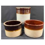 Antique RRP Co. Stoneware Crocks