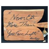 Signed Miss Piggy Custom Cutting Board