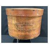 Antique English Dairy Cheese Wooden Box
