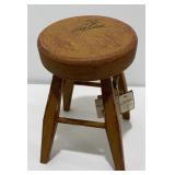 Signed Bob Timberlake Dept 56 Wood Stool Model