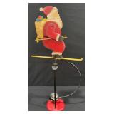 Authentic Models Skiing Santa Claus Balance Toy
